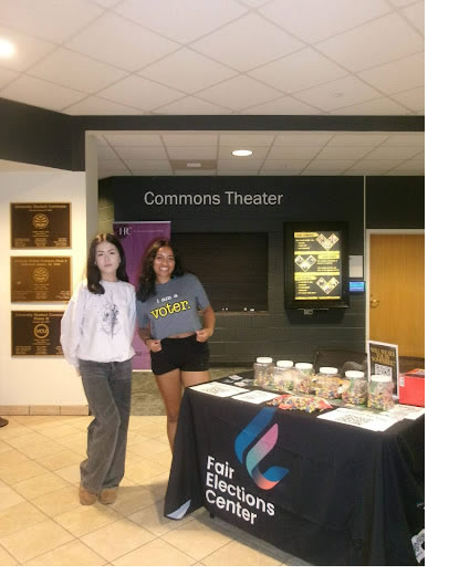 Civic Engagement Students Near Table